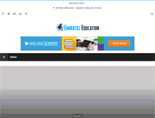 Tablet Screenshot of emirates-education.com